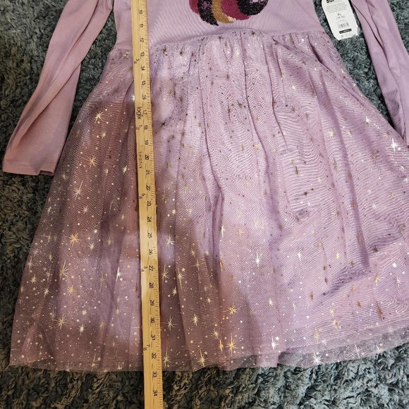 NWT Wonder Nation Long Sleeve Tutu dress with Sequined Unicorn Sz 14-16 - Picture 10 of 12